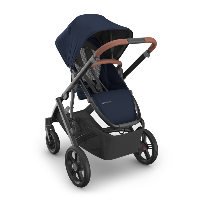 UPPAbaby Vista V3 Stroller - Noa (Navy / Carbon Frame / Saddle Leather)