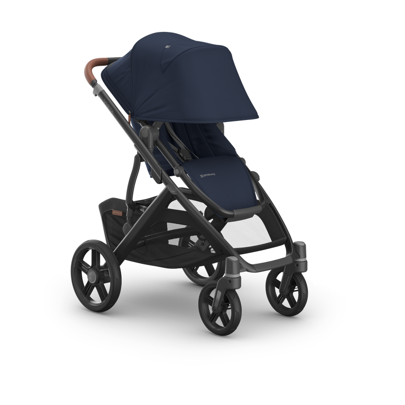 UPPAbaby Vista V3 Stroller - Noa (Navy / Carbon Frame / Saddle Leather)