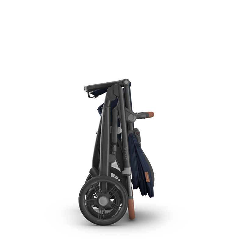 UPPAbaby Vista V3 Stroller - Noa (Navy / Carbon Frame / Saddle Leather)
