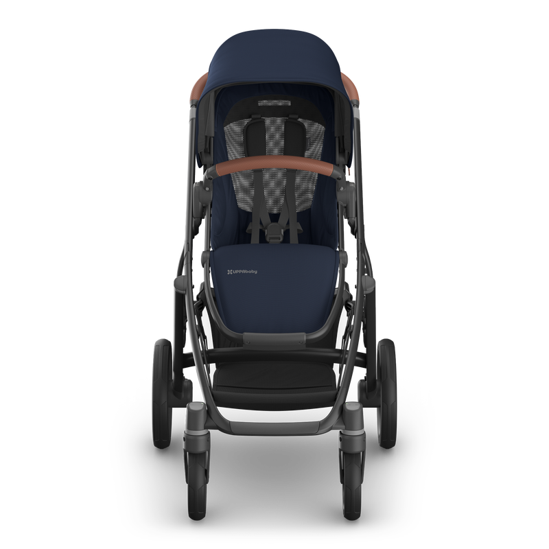 UPPAbaby Vista V3 Stroller - Noa (Navy / Carbon Frame / Saddle Leather)