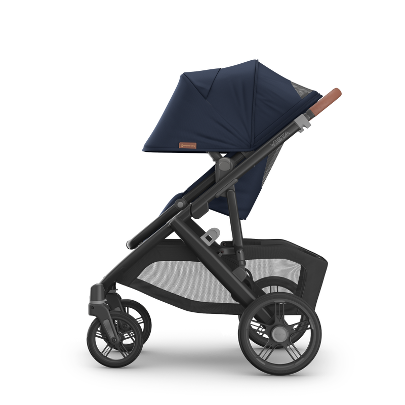 UPPAbaby Vista V3 Stroller - Noa (Navy / Carbon Frame / Saddle Leather)