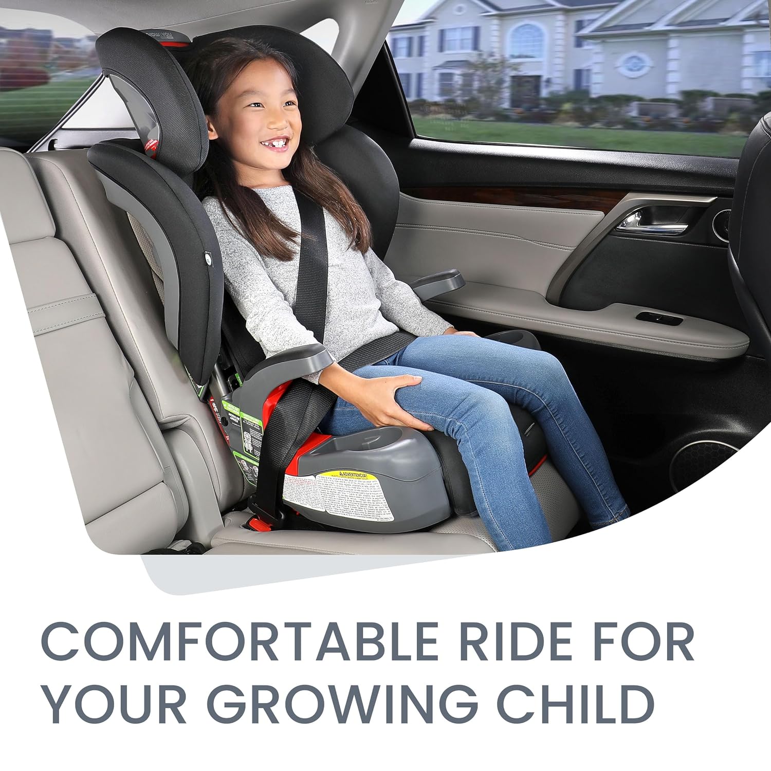 Britax Grow With You ClickTight Harness Booster Car Seat - Black Contour