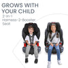 Britax Grow With You ClickTight Harness Booster Car Seat - Black Contour