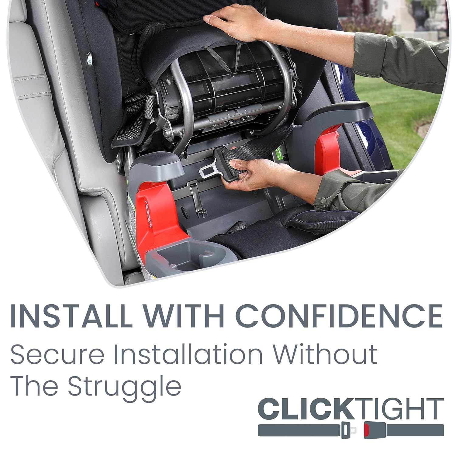 Britax Grow With You ClickTight Harness Booster Car Seat - Black Contour