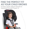 Britax Grow With You ClickTight Harness Booster Car Seat - Black Contour