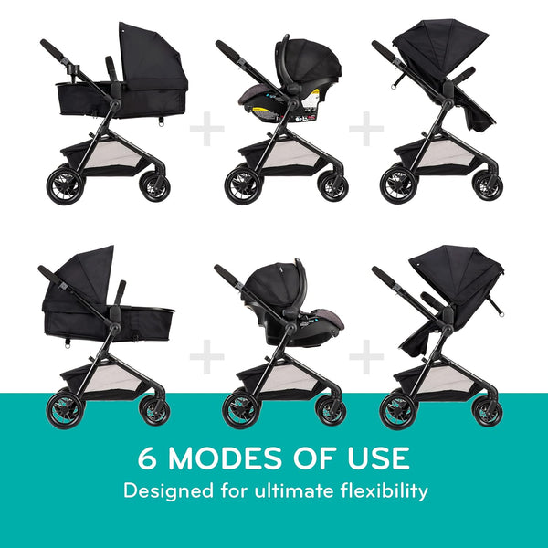 Evenflo Pivot Modular Travel System with LiteMax Infant Car Seat