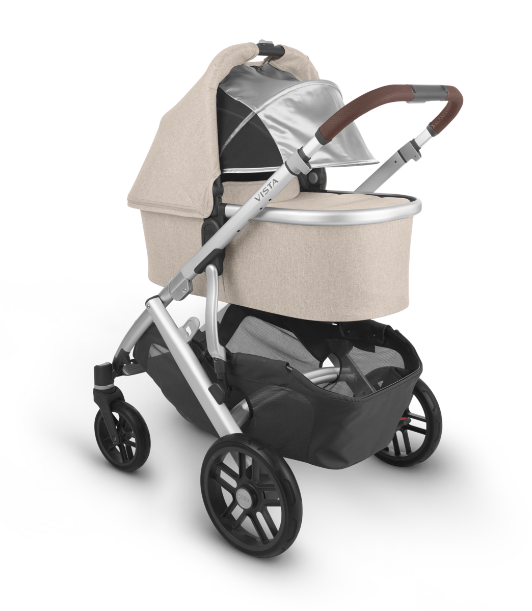 UPPAbaby Vista V2 + Bassinet + Mesa V2 Travel System Bundle - Declan / Jake (Oat Melange/Charcoal Black)