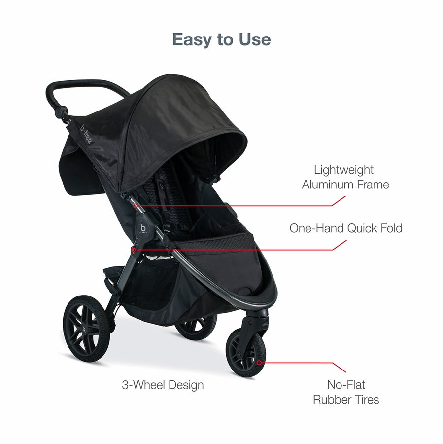Britax B-Free/B-Safe Gen2 FlexFit Travel System - Midnight