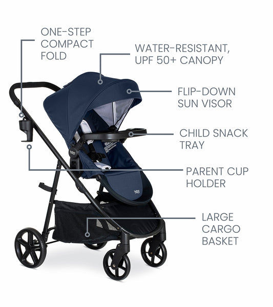 Britax Willow Brook Travel System - Navy Glacier – Capitalkidz