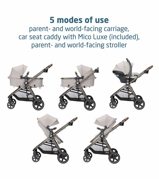 Maxi-Cosi 2026 Zelia 2 Luxe 5-in-1 Modular Travel System