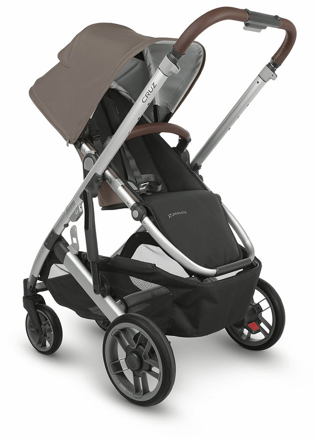 UPPAbaby Cruz V2 Stroller - Theo (Dark Taupe / Silver / Chestnut Leather)