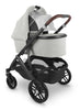 UPPAbaby Vista V2 Stroller & Bassinet - Anthony (White and Grey Chenille/Carbon/Chestnut Leather)