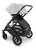 UPPAbaby Vista V2 Stroller & Bassinet - Anthony (White and Grey Chenille/Carbon/Chestnut Leather)