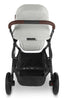 UPPAbaby Vista V2 Stroller & Bassinet - Anthony (White and Grey Chenille/Carbon/Chestnut Leather)