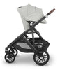 UPPAbaby Vista V2 Stroller & Bassinet - Anthony (White and Grey Chenille/Carbon/Chestnut Leather)