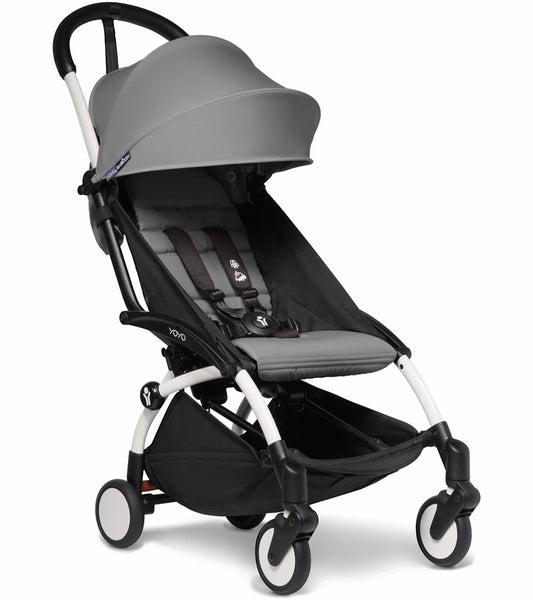 Babyzen YOYO2 Ultra Compact 6+ Stroller White /Grey – Capitalkidz