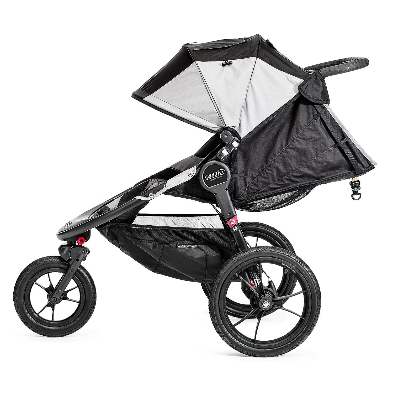 Baby Jogger Summit X3 Single Stroller, Black/Gray