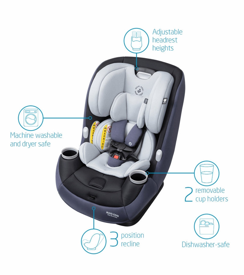 Maxi-Cosi Pria All-in-One Convertible Car Seat - Midnight Slate (PureCosi)