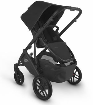 UPPAbaby Vista V2 Stroller & Bassinet - Jake (Black/Carbon/Black Leather)
