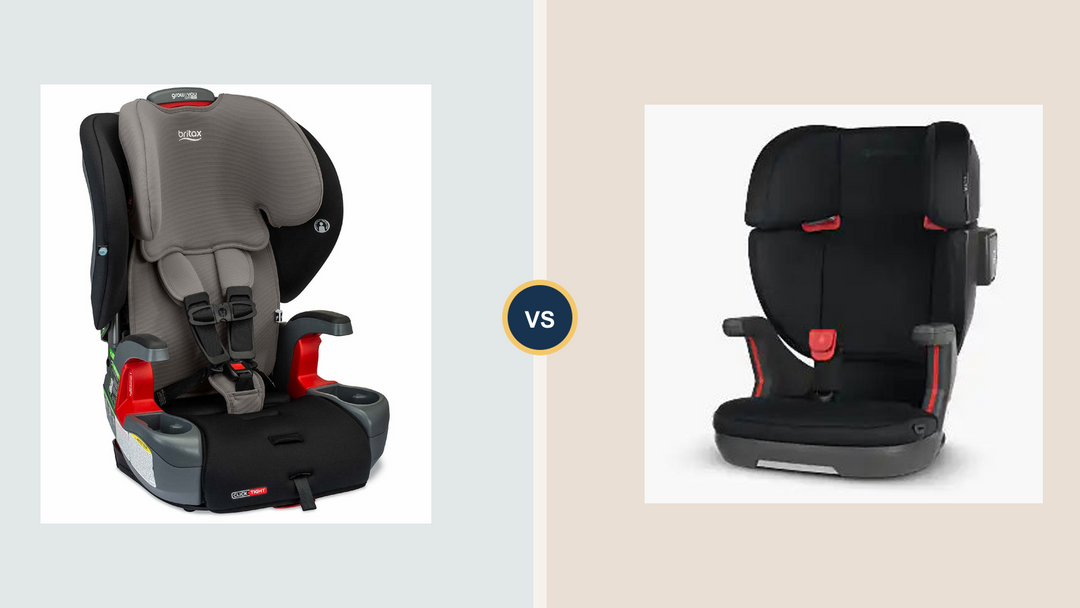 Britax Grow With You harness booster and UPPAbaby Alta V2 high-back booster compared