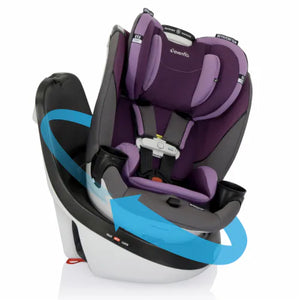 Evenflo GOLD SensorSafe Revolve 360 Slim 2-in-1 Rotational Convertible Car Seat - Amethyst