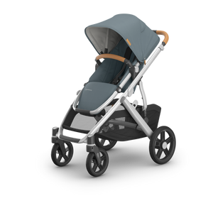 UPPAbaby Vista V3 Stroller + Bassinet V3 Bundle - Callum (Stone Blue / Silver Frame / Sand Leather)