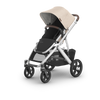 UPPAbaby Vista V3 Travel System Bundle (Stroller / Bassinet / Aria V2) - Declan (Oat Melange/Silver Frame/Chestnut Leather)
