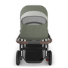 UPPAbaby Vista V3 Stroller + Bassinet V3 Bundle - Evelyn (Meadow Green / Graphite Frame / Chestnut Leather)