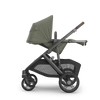 UPPAbaby Vista V3 Stroller + Bassinet V3 Bundle - Evelyn (Meadow Green / Graphite Frame / Chestnut Leather)