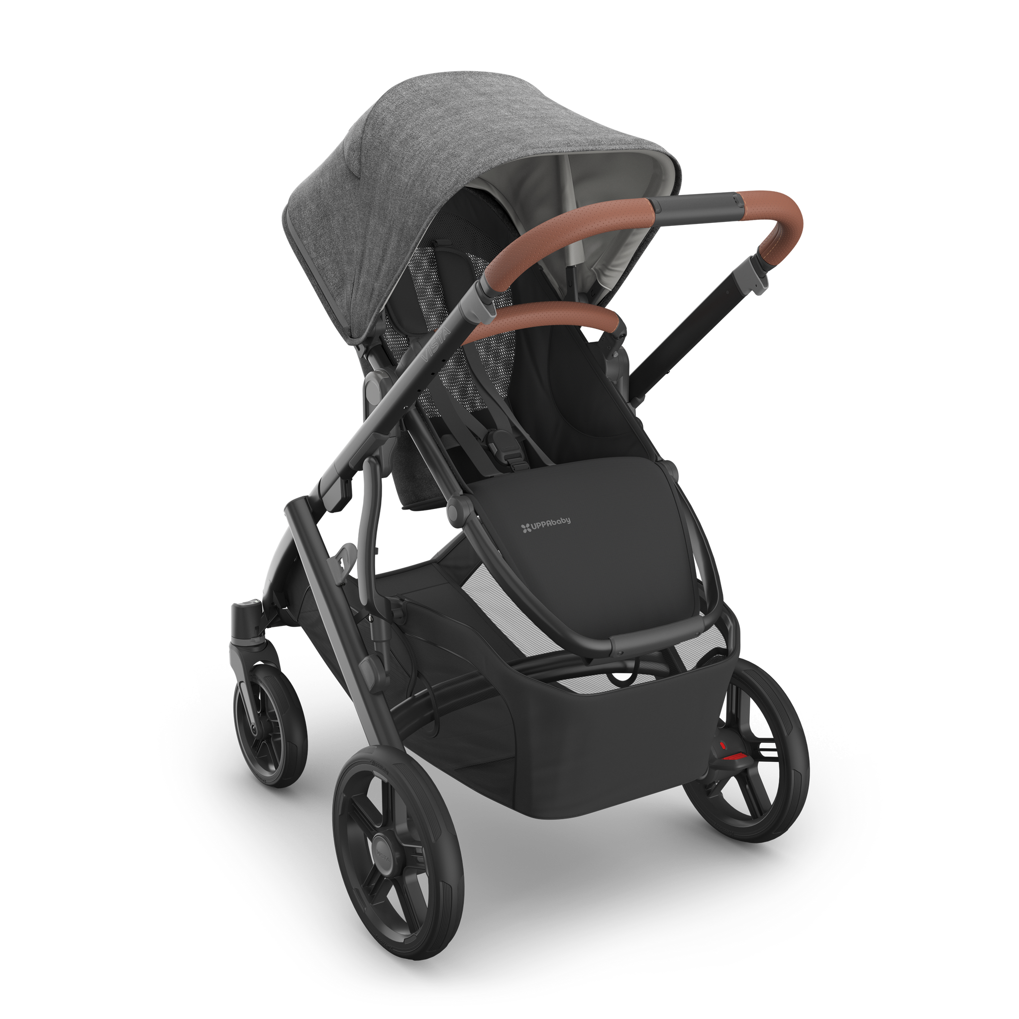 uppababy vista bassinet lenght and width UPPAbaby Vista V3 Stroller Greyson (Charcoal Mélange)