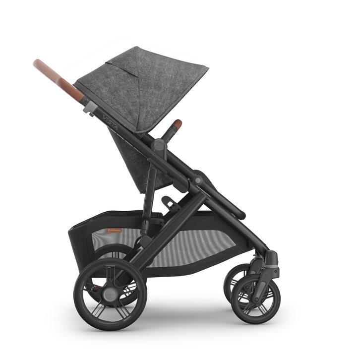 UPPAbaby Vista V3 Travel System Bundle (Stroller/Bassinet/Mesa V3) - Greyson (Charcoal Melange/Saddle Leather)