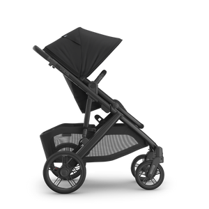 UPPAbaby Vista V3 Single-to-Double Stroller - Jake (Charcoal / Carbon Frame / Black Leather)