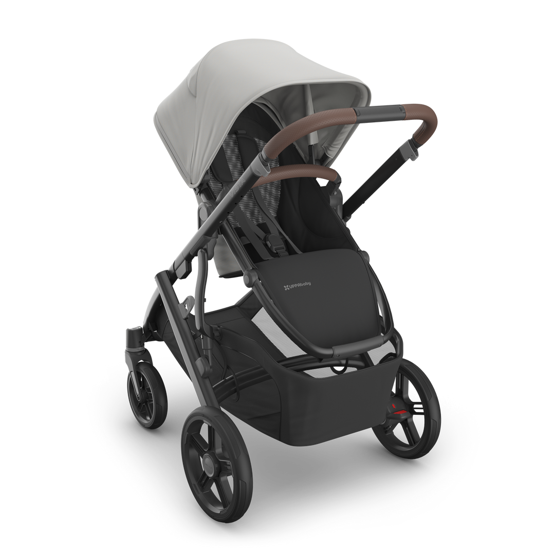 UPPAbaby Vista V3 Stroller + Bassinet V3 Bundle - Savannah (Pearl Gray Jacquard)