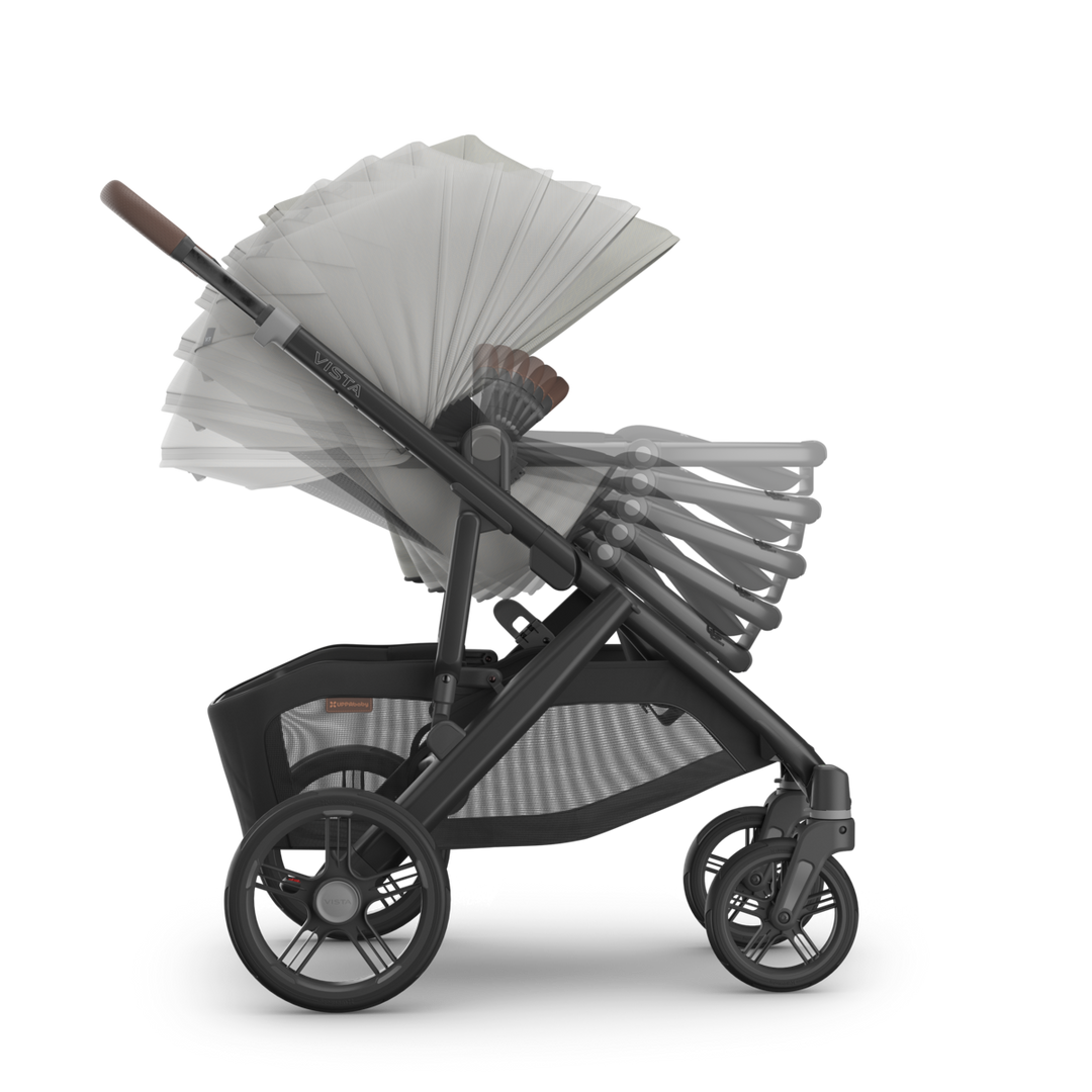 UPPAbaby Vista V3 Stroller + Bassinet V3 Bundle - Savannah (Pearl Gray Jacquard)