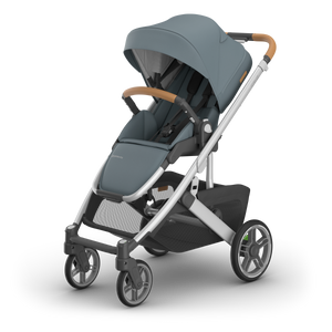 UPPAbaby Cruz V3 Stroller - Callum (Stone Blue / Silver Frame / Sand Leather)