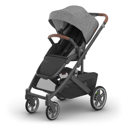 UPPAbaby Cruz V3 Stroller - Greyson (Charcoal Melange / Carbon Frame / Saddle Leather)