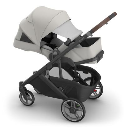 UPPAbaby Cruz V3 Stroller - Savannah (Pearl Gray Jacquard / Carbon Frame / Chestnut Leather)