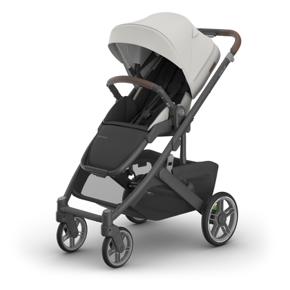 UPPAbaby Cruz V3 Stroller - Savannah (Pearl Gray Jacquard / Carbon Frame / Chestnut Leather)