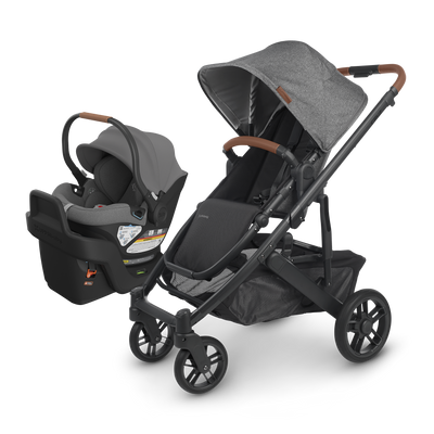 UPPAbaby Cruz V2 + Aria Travel System Bundle - Greyson (Charcoal Mélange)