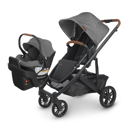 UPPAbaby Cruz V2 + Aria Travel System Bundle - Greyson (Charcoal Mélange)