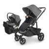 UPPAbaby Cruz V2 + Aria Travel System Bundle - Greyson (Charcoal Mélange)