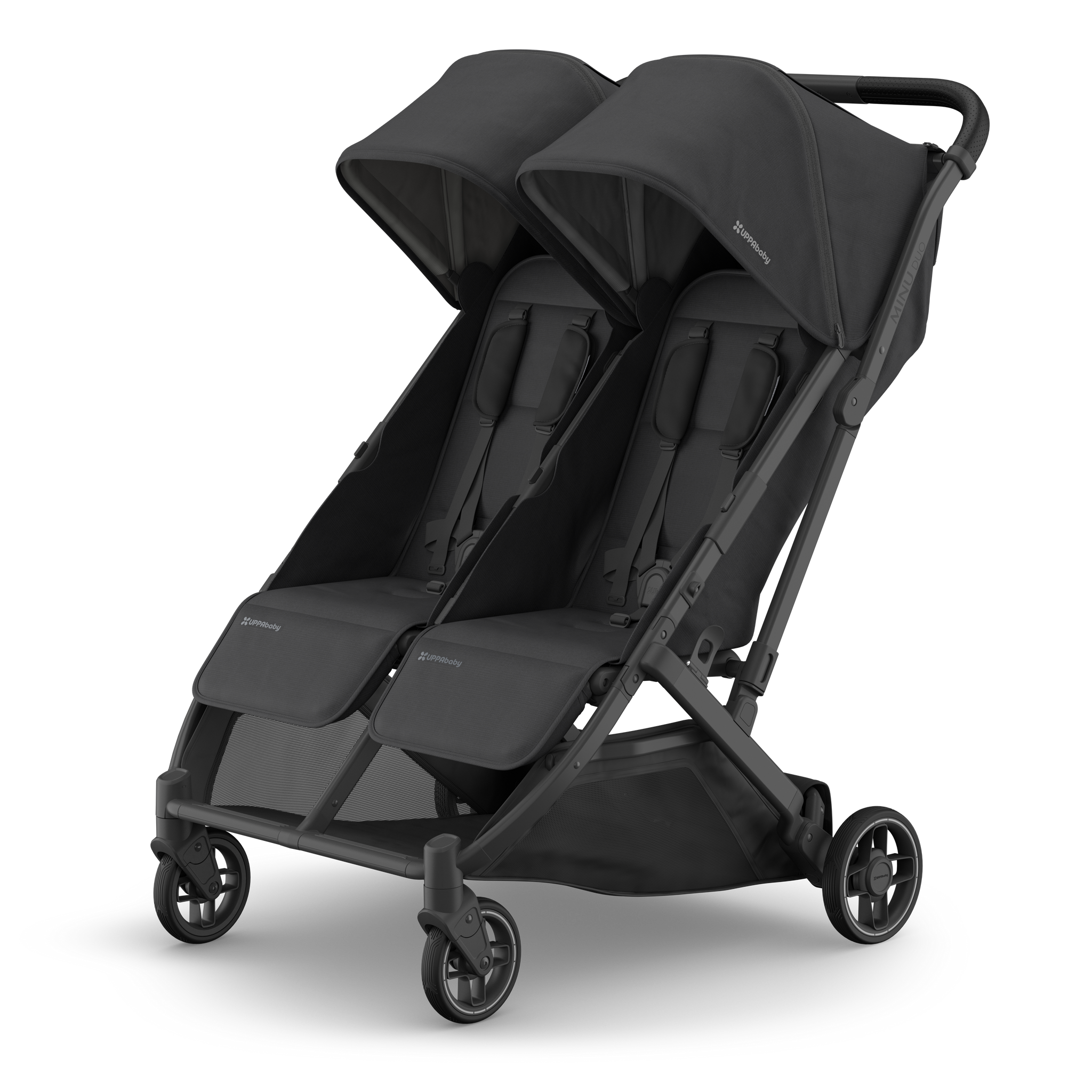 smallest double stroller UPPAbaby Minu Duo Stroller - Jake (Charcoal | Carbon Frame