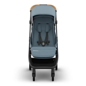 UPPAbaby Minu V3 Compact Stroller - Dillan (Stone Blue / Carbon Frame / Sand Leather)