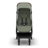 UPPAbaby Minu V3 Compact Stroller - Evelyn (Meadow Green / Carbon Frame / Chestnut Leather)