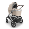 UPPAbaby Vista V3 Travel System Bundle (Stroller / Bassinet / Aria V2) - Declan (Oat Melange/Silver Frame/Chestnut Leather)