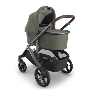 UPPAbaby Vista V3 Stroller + Bassinet V3 Bundle - Evelyn (Meadow Green / Graphite Frame / Chestnut Leather)