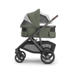 UPPAbaby Vista V3 Stroller + Bassinet V3 Bundle - Evelyn (Meadow Green / Graphite Frame / Chestnut Leather)