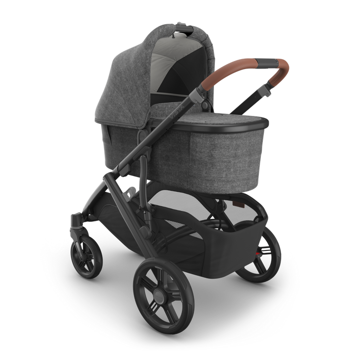 UPPAbaby Vista V3 Travel System Bundle (Stroller/Bassinet/Mesa V3) - Greyson (Charcoal Melange/Saddle Leather)