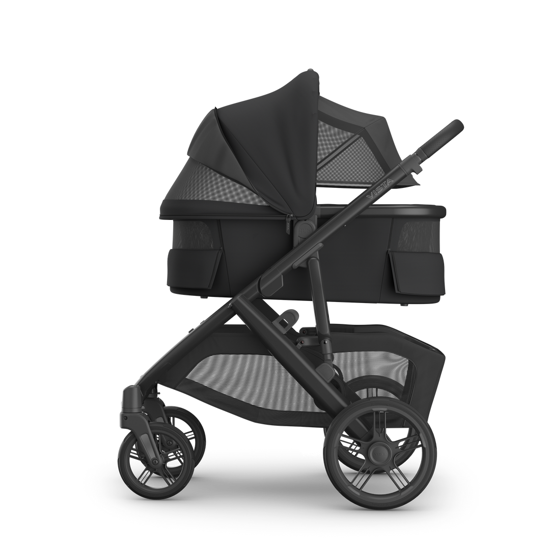 UPPAbaby Vista V3 Stroller + Bassinet V3 Bundle - Jake (Charcoal/Carbon Frame)