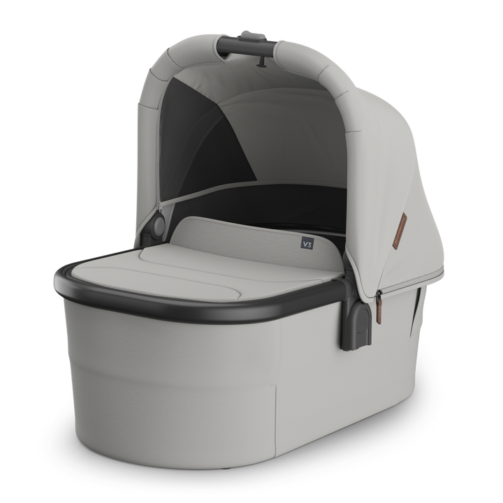 UPPAbaby Bassinet V3 - Savannah (Pearl Gray Jacquard/Carbon Frame)